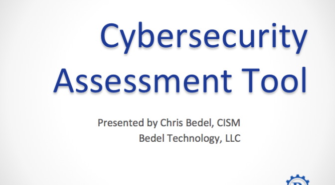 Cybersecurity Assessment Tool, and Why It's Important